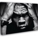 50 Cent Amazing Portrait Hip Hop Music Singer  20x16 inch FRAMED CANVAS WALL PRINT