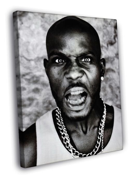 DMX Amazing Cool Portrait Rap Hip Hop Singer  20x16 inch FRAMED CANVAS WALL PRINT
