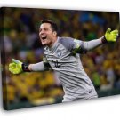 Julio Cesar Goal Celebration Colombia World Cup  20x16 inch FRAMED CANVAS WALL PRINT