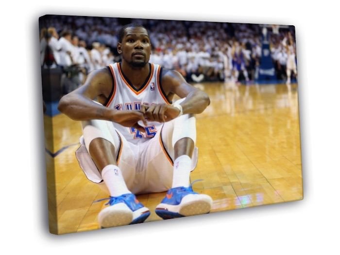 Kevin Durant Oklahoma City Thunder  20x16 inch FRAMED CANVAS WALL PRINT
