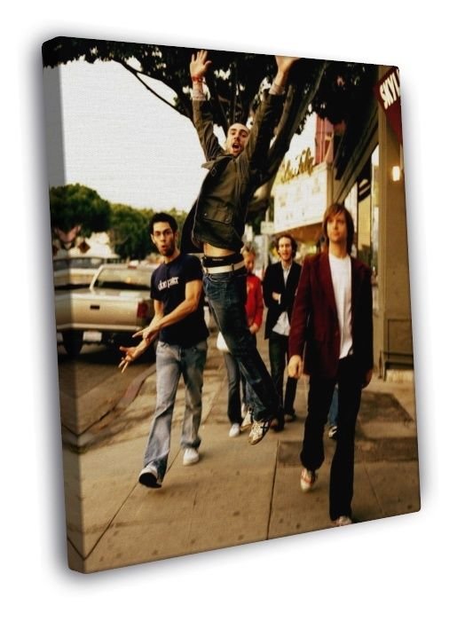 Maroon 5 Ryan Dusick Adam Levine Mickey Madden Band  20x16 inch FRAMED CANVAS WALL PRINT