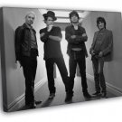 Mick Jagger Watts Richards Wood Rock Band  20x16 inch FRAMED CANVAS WALL PRINT