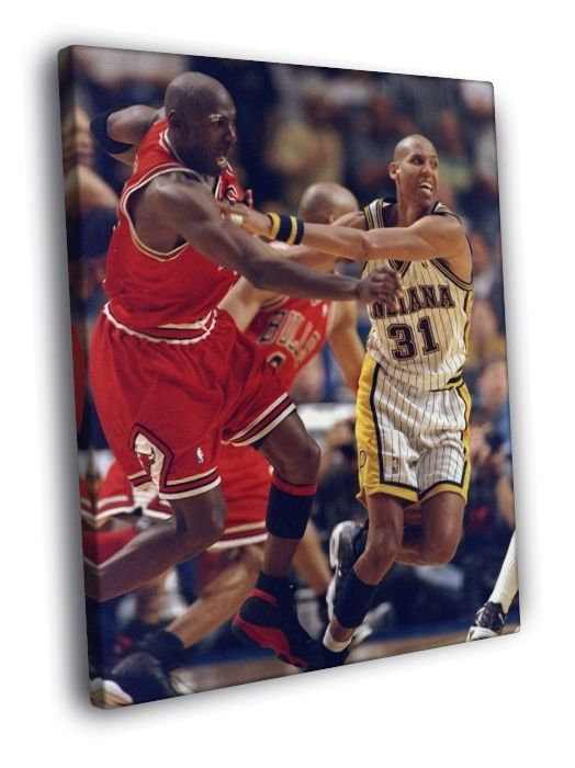 michael jordan attacks reggie miller