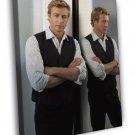 The Mentalist Simon Baker TV Series  20x16 inch FRAMED CANVAS WALL PRINT