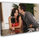 Cougar Town Courteney Cox Josh Hopkins TV Series  20x16 inch FRAMED CANVAS WALL PRINT