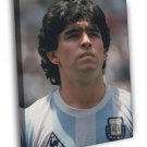 Diego Armando Maradona Portrait Argentina Football  20x16 inch FRAMED CANVAS WALL PRINT