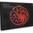 House Targaryen Logo Sigil Game of Thrones  20x16 inch FRAMED CANVAS WALL PRINT