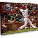 Albert Pujols St Louis Cardinals Baseball WALL  20x16 inch FRAMED CANVAS PRINT