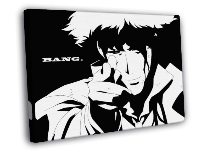 Cowboy Bebop Spike Spiegel Awesome Anime Manga  20x16 inch FRAMED CANVAS WALL PRINT