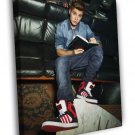 Justin Bieber Book Sneakers Sofa Handsome Singer WALL  20x16 inch FRAMED CANVAS PRINT
