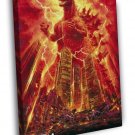 The Return of Godzilla 1985 Retro Vintage Classic Art WALL  20x16 inch FRAMED CANVAS PRINT