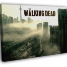 Abandoned City Highway Cars The Walking Dead Series WALL  20x16 inch FRAMED CANVAS PRINT