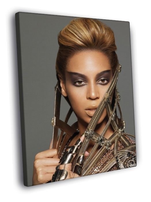 Beyonce Portrait R&B Singer Rare WALL  20x16 inch FRAMED CANVAS PRINT