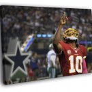 Robert Griffin III Redskins  20x16 inch FRAMED CANVAS WALL PRINT