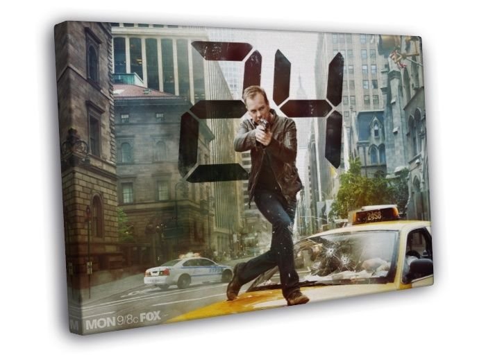 24 Live Another Day Jack Bauer Awesome Tv Series  20x16 inch FRAMED CANVAS WALL PRINT