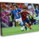 Xavi Hernandez Andrea Pirlo World 2014 Cup Brazil  20x16 inch FRAMED CANVAS WALL PRINT