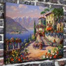 200950 Mediterranean Decor FRAMED CANVAS PRINT 20x16 inch inch