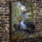 Bear Pause Animal Decor  20x16 inch FRAMED CANVAS PRINT