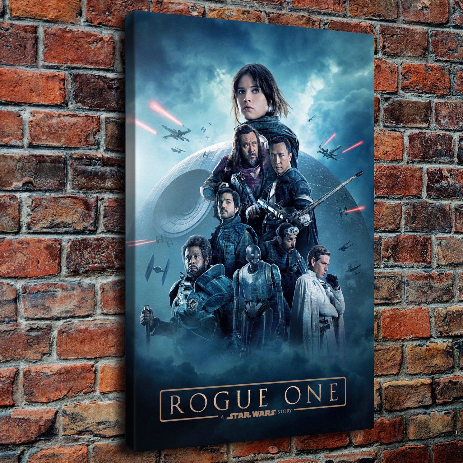 Rogue One A Star Wars Decor  20x16 inch FRAMED CANVAS PRINT