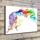 Abstract the Wolf Decor  20x16 inch FRAMED CANVAS PRINT