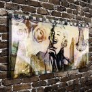 Retro Marilyn Monroe Decor  20x16 inch FRAMED CANVAS PRINT