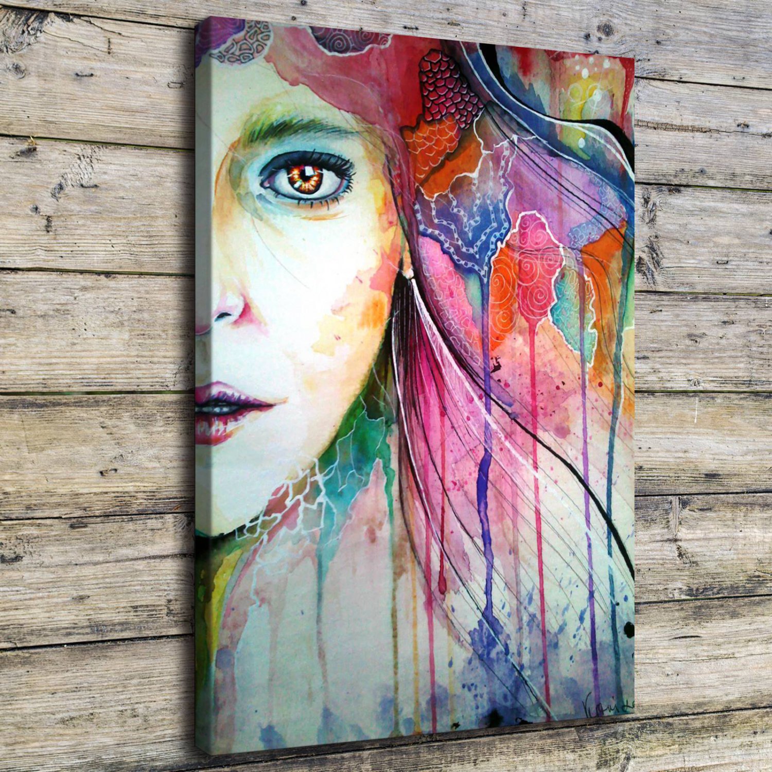 thoughtful Decor  20x16 inch FRAMED CANVAS PRINT