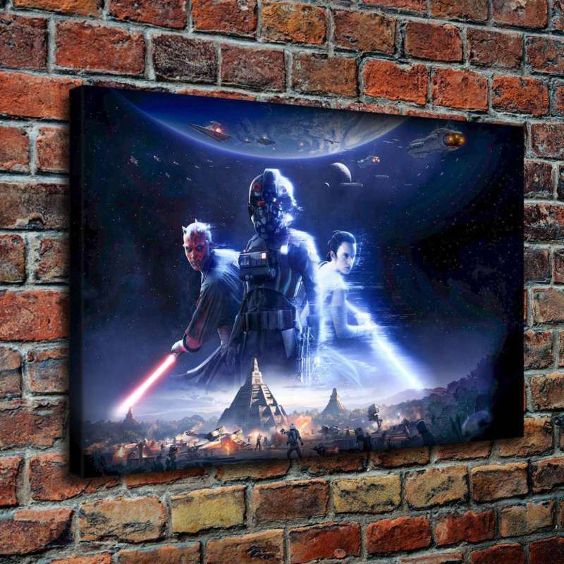 Star Wars Battlefront Ii Painting Decor  20x16 inch FRAMED CANVAS PRINT