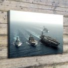 USS Dwight Eisenhower Decor  20x16 inch FRAMED CANVAS PRINT