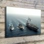 USS Dwight Eisenhower Decor 20x16 inch FRAMED CANVAS PRINT