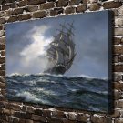 Braving the sailing ship Paintings Decor  20x16 inch FRAMED CANVAS PRINT