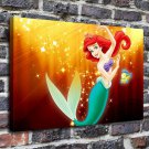 Little Mermaid Decor  20x16 inch FRAMED CANVAS PRINT