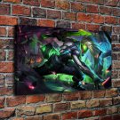 Project Ekko LOL Decor  20x16 inch FRAMED CANVAS PRINT