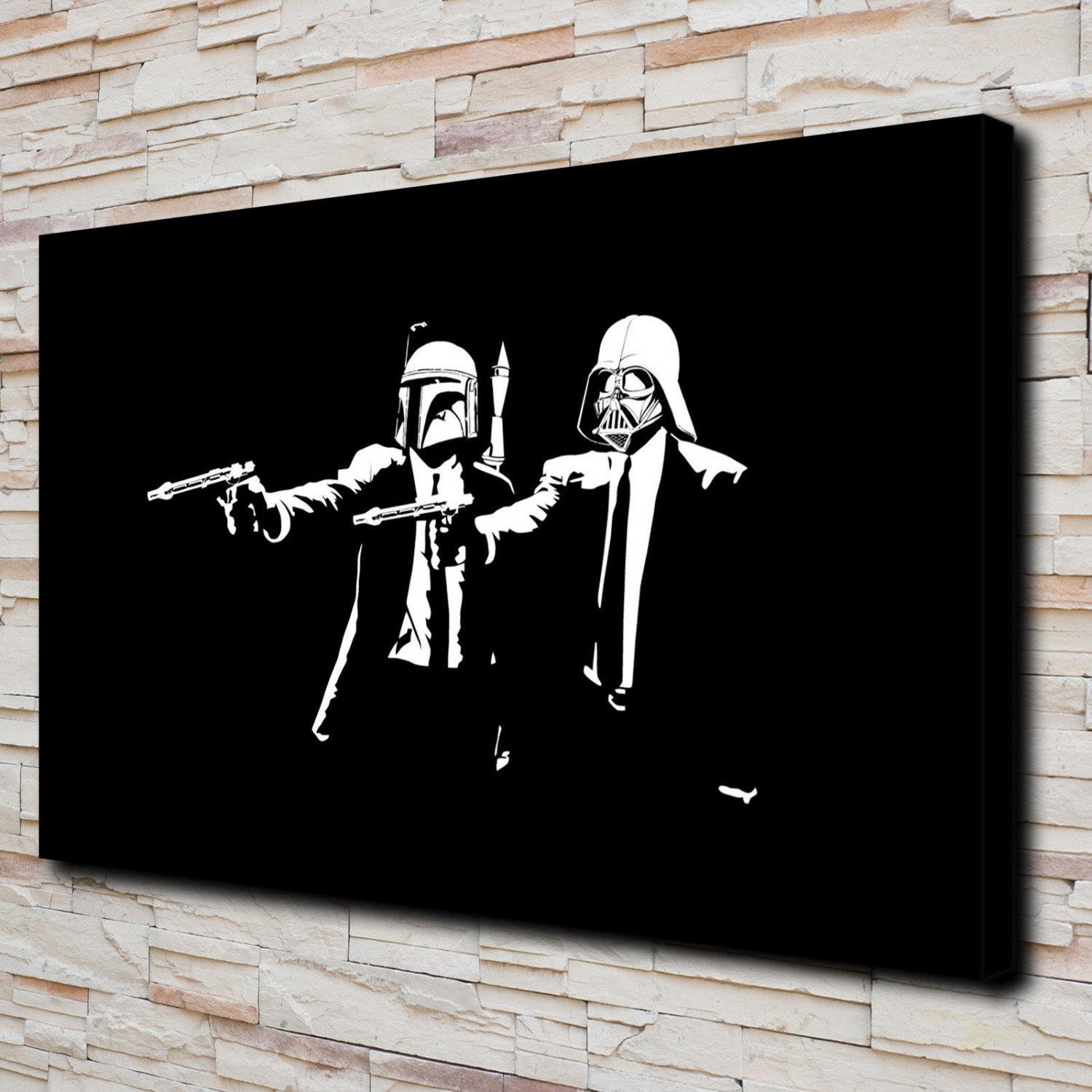 Star Wars D h Vader Decor  20x16 inch FRAMED CANVAS PRINT