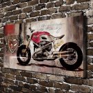 BMW Motorcycle Decor  20x16 inch FRAMED CANVAS PRINT