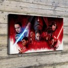 Last Jedi of Star Wars Decor  20x16 inch FRAMED CANVAS PRINT