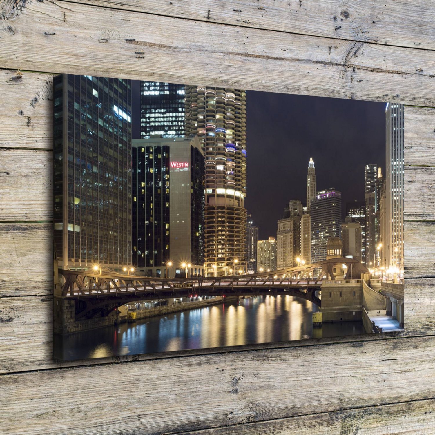 Chicago &Atilde;&sup3;&Atilde;&laquo;&Atilde;&uml;&Atilde;&para;&Atilde;&nbsp; &Atilde;&ordf;&Atilde;&laquo;&Atilde;&nbsp;&Atilde;&deg;&Atilde;&ordf; Decor  20x16 inch FRAMED CANVAS PRINT