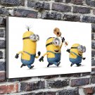 Minions play Decor  20x16 inch FRAMED CANVAS PRINT