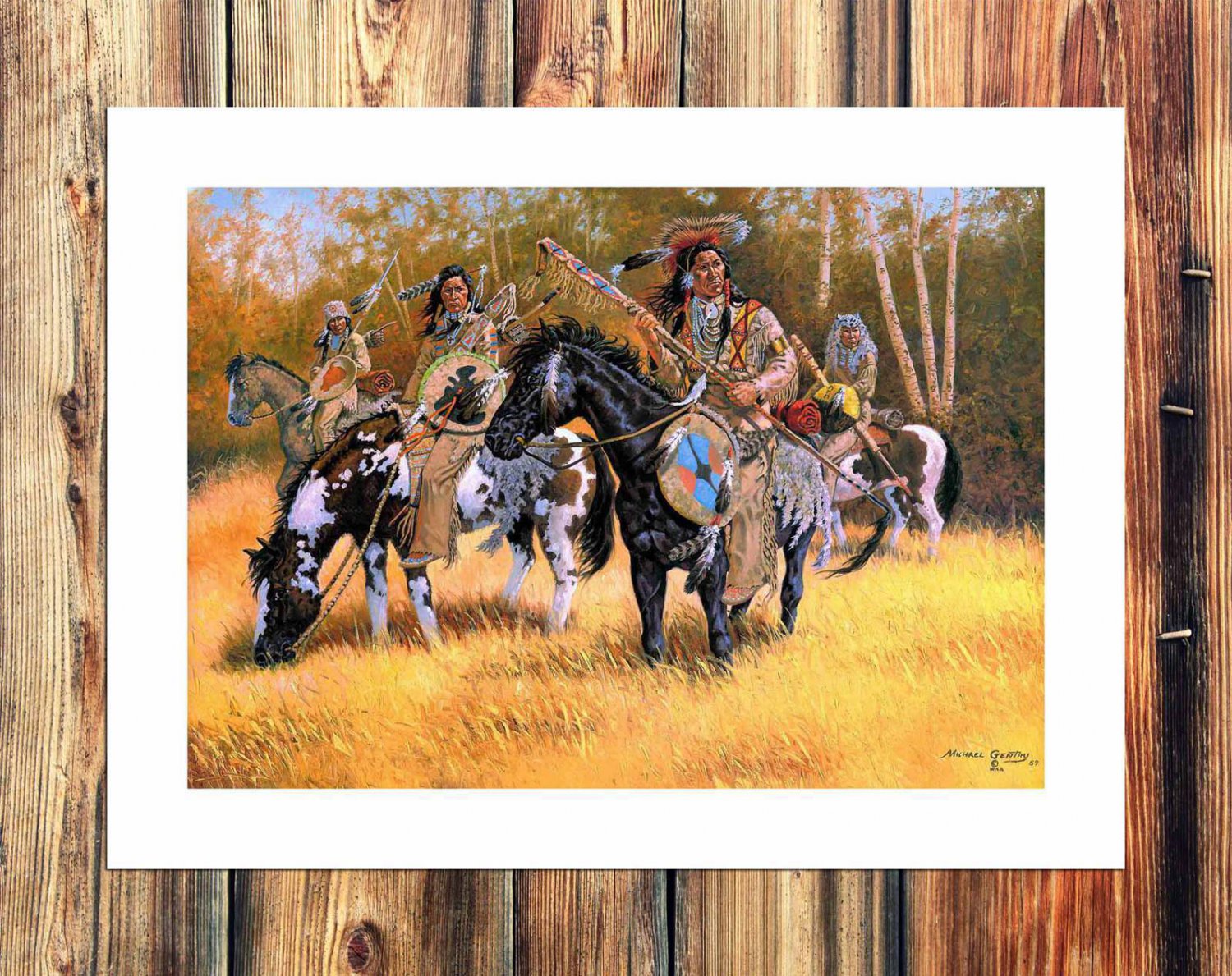 S. the lawn Decor  20x16 inch FRAMED CANVAS PRINT