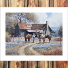 Leaving a warm house Decor  20x16 inch FRAMED CANVAS PRINT