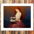 Beauty of a woman Decor  20x16 inch FRAMED CANVAS PRINT