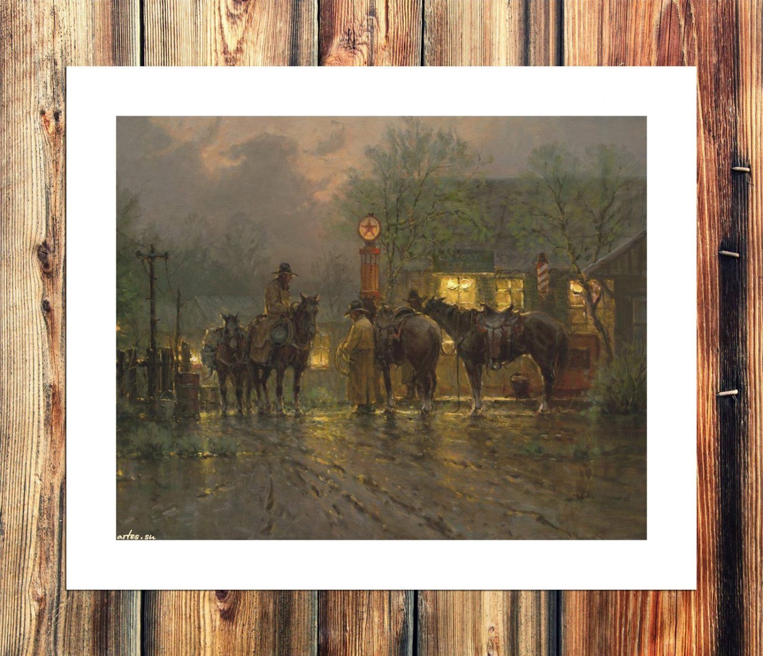 Rest a moment Decor  20x16 inch FRAMED CANVAS PRINT