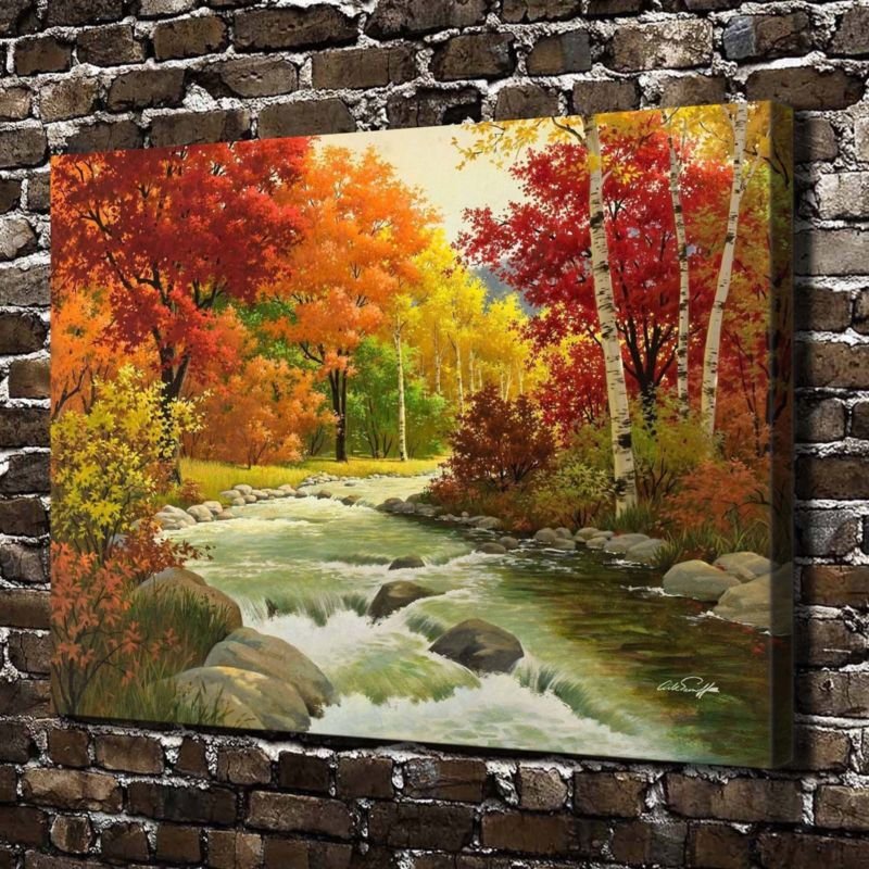 The beautiful scenery Decor  20x16 inch FRAMED CANVAS PRINT