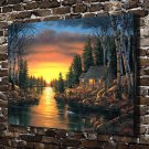 Beautiful scene Paintings Decor  20x16 inch FRAMED CANVAS PRINT