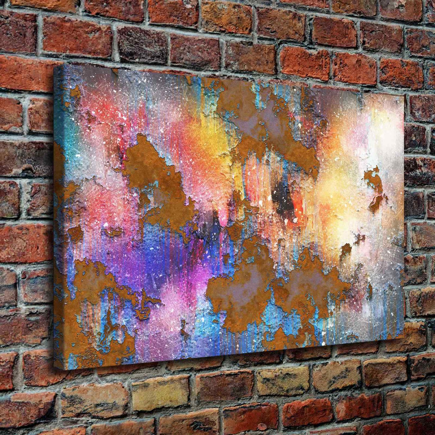 Imagine Cosmic Scene Decor  20x16 inch FRAMED CANVAS PRINT