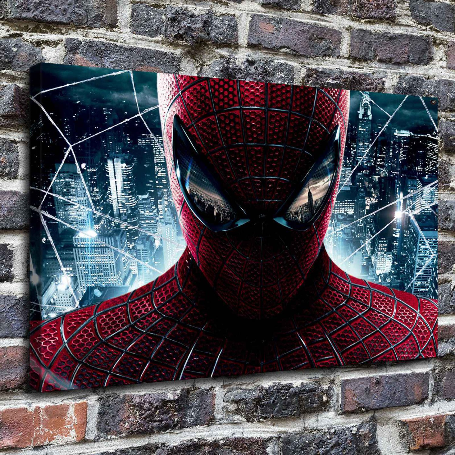 The amazing spider Decor  20x16 inch FRAMED CANVAS PRINT