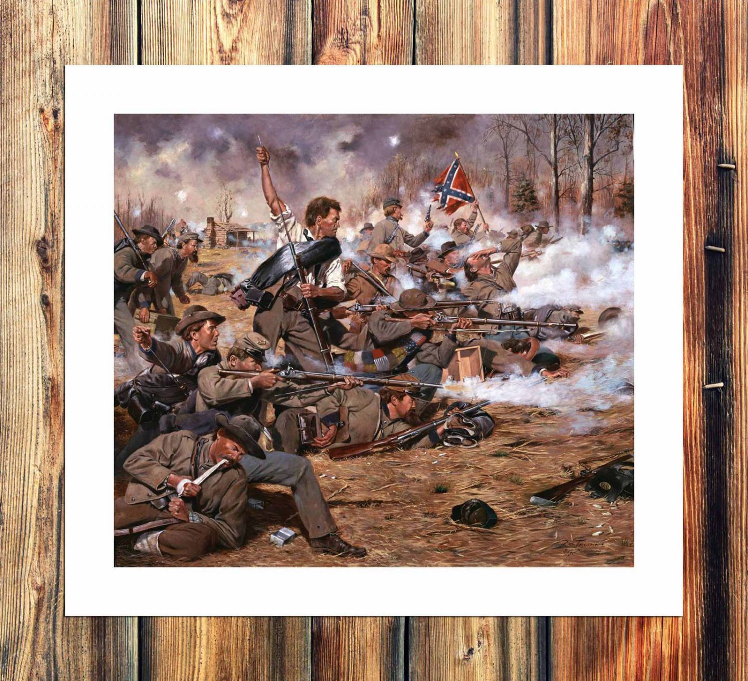 War era Decor  20x16 inch FRAMED CANVAS PRINT