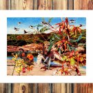 Beautiful animals Decor  20x16 inch FRAMED CANVAS PRINT
