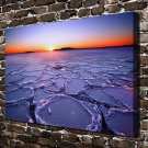 Sunrise and sunset Decor  20x16 inch FRAMED CANVAS PRINT