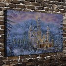 The beautiful castle Decor  20x16 inch FRAMED CANVAS PRINT