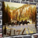 The indians Decor  20x16 inch FRAMED CANVAS PRINT